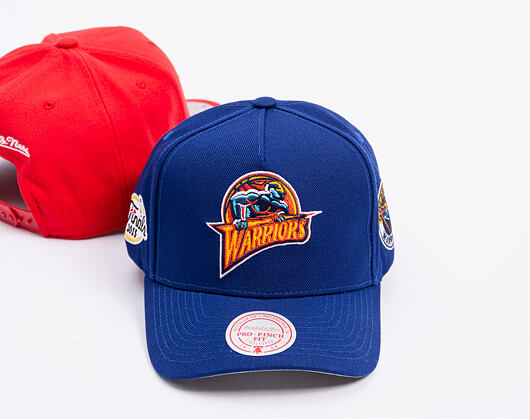 Mitchell & Ness - Golden State Warriors - Double Clutch Pro Snapback Hwc - Navy