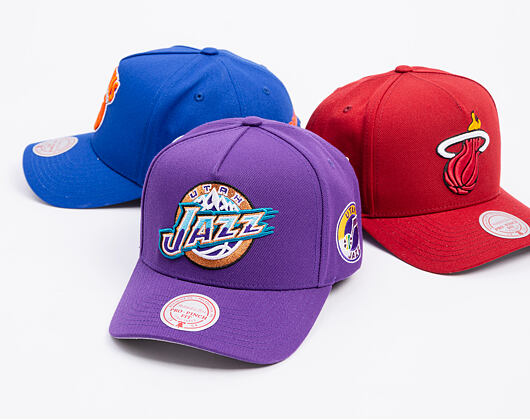 Mitchell & Ness - Utah Jazz - Double Clutch Pro Snapback Hwc - Purple