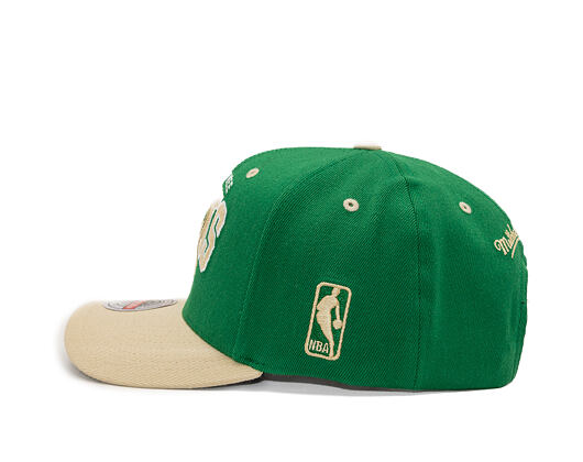Cap Mitchell & Ness - NBA Team Arch Snapback - Milwaukee Bucks - Green / Beige