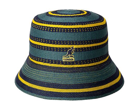 Bucket Hat Kangol - Tropic Resort Stripe Lahinch - Celestial Teal Multi