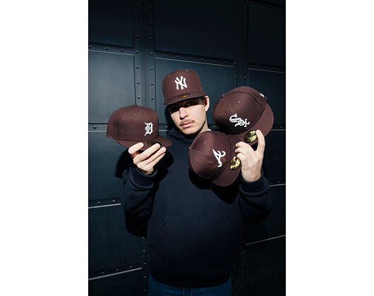 New Era - MLB Seasonal 59FIFTY - Atlanta Braves - Burnt Wood - Brown