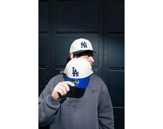 Cap New Era - MLB Colorblock 9FORTY M-CROWN - LA Dodgers - Cream