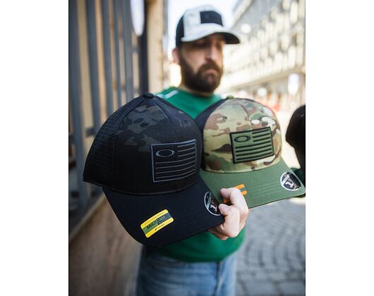 Cap Oakley - Si Multicam Flag 110 Snapbck Cap - Black Multicam