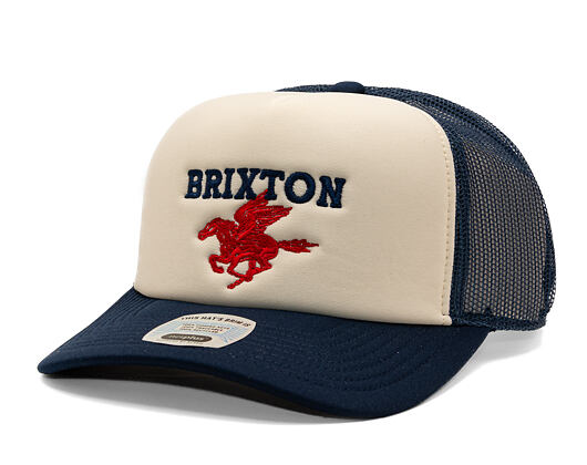 Cap Brixton - Pegasus MP Trucker - White/Navy