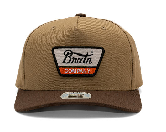 Cap Brixton - Linwood MP Snapback - Sand/Pinecone Brown