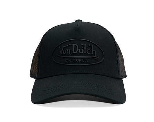Cap Von Dutch - Trucker - Rubber Logo Black/Black