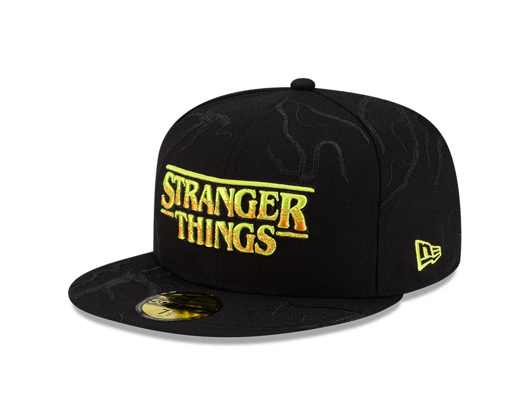 Cap New Era - All Over Vines 59FIFTY - Stranger Things - Black