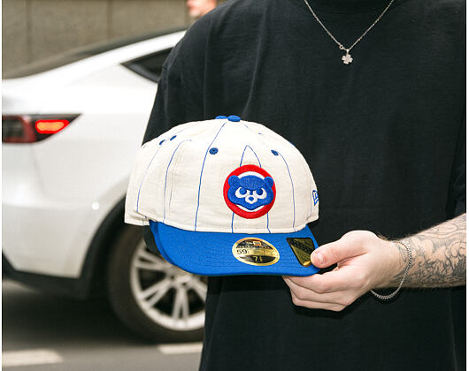 Cap New Era - MLB Retro Linen Pinstripe 59FIFTY Retro Crown - Chicago Cubs - Team Color