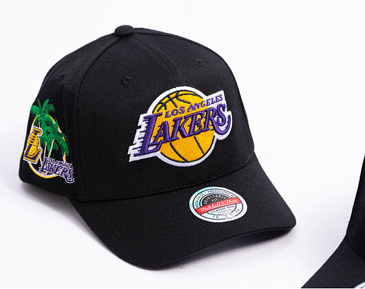 Cap Mitchell & Ness  - NBA Classic Red Snapback Custom Patch - Los Angeles Lakers - Black