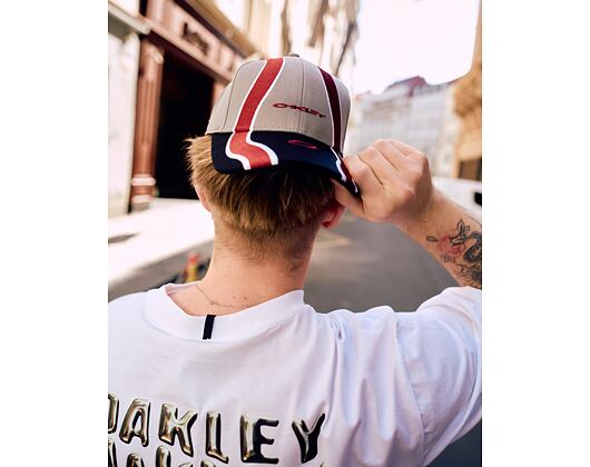 Cap Oakley - Wave Cap - Cement/Black/Iron Red