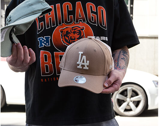 Womens Cap New Era - MLB Linen 9FORTY - LA Dodgers - Camel