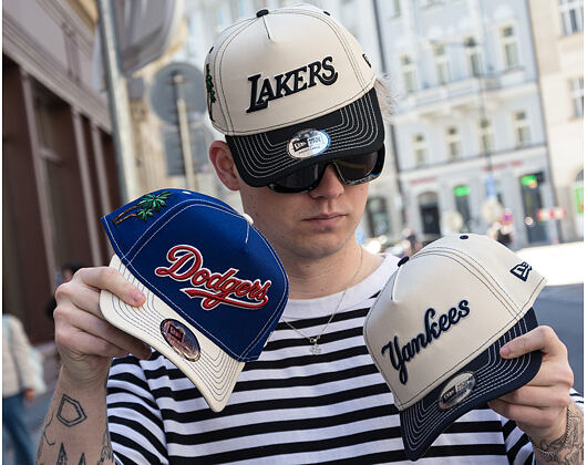 Cap New Era - MLB City Icon 9FORTY A-Frame - LA Dodgers - Royal / Cream
