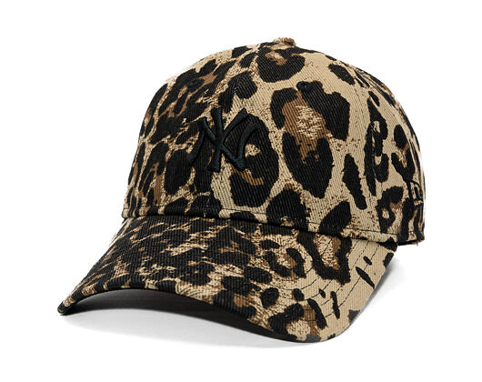 Womens Cap New Era - MLB Summer Leopard 9TWENTY - NY Yankees - Brown / Camel