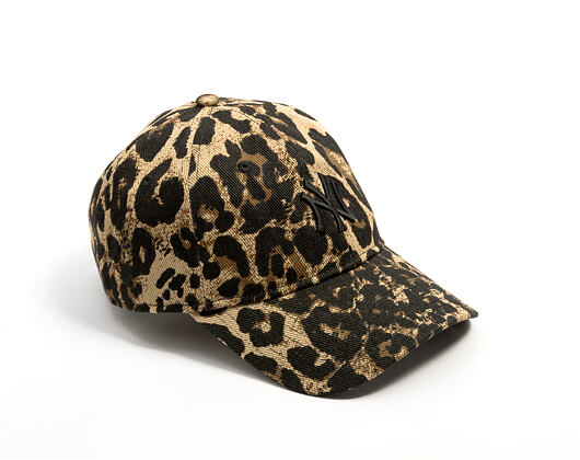 Womens Cap New Era - MLB Summer Leopard 9TWENTY - NY Yankees - Brown / Camel