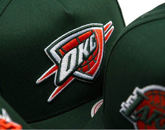 Cap Mitchell & Ness - NBA - Emerald Slam - Oklahoma City Thunder - Green/Orange