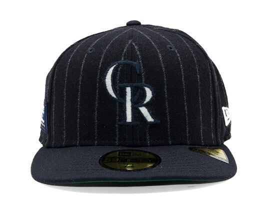 Cap New Era - MLB Moon Cooperstown 59FIFTY - Colorado Rockies - White And Navy Pinstripe