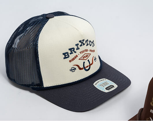 Cap Brixton - Beekman C Np Mp Trucker Hat - Off White/Navy