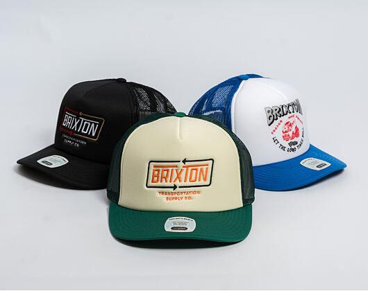 Cap Brixton - Caldwell Np Hp Trucker Hat - Primal Green/Whitecap/Primal G