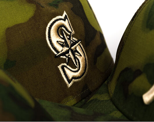 Cap New Era - MLB Ripstop Camo 59FORTY - Seattle Mariners - Woodland Camo