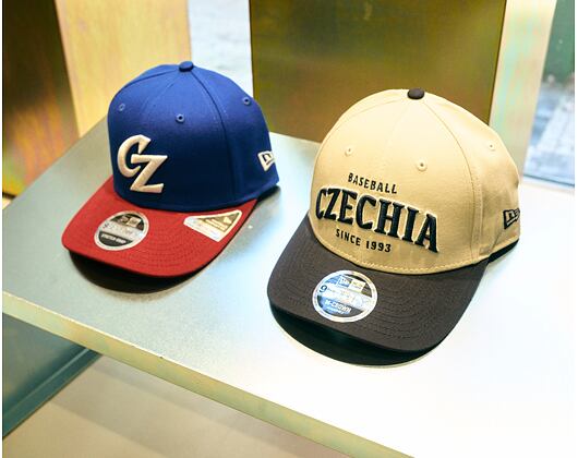 Cap New Era - Contrast Visor M-CROWN 9FORTY - Baseball Czechia - Ivory