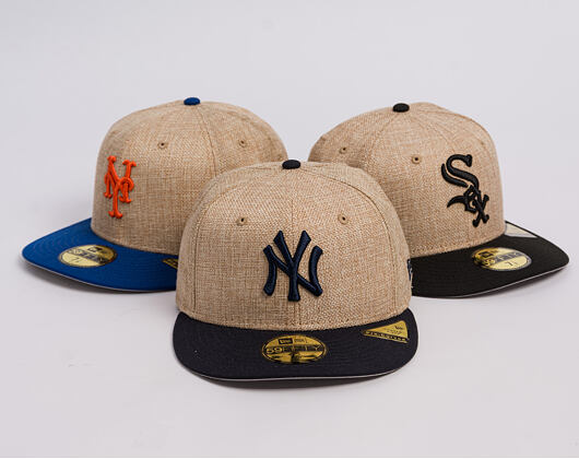 Cap New Era - MLB "Summer Twine" 59FIFTY - NY Yankees - Team Color / Open Market Tan