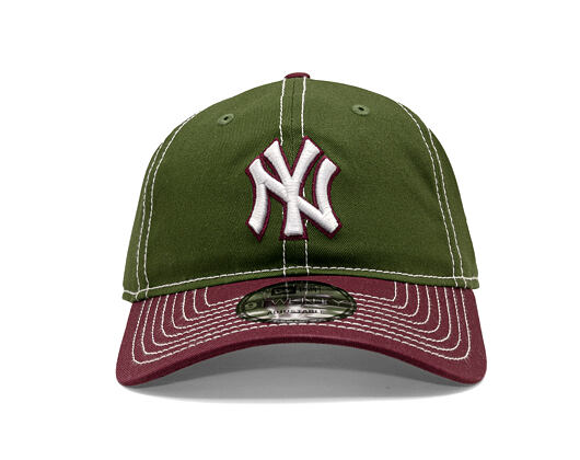 Cap New Era - MLB "Seasonal 2 Tone" 9TWENTY - NY Yankees - Green / Burgundy
