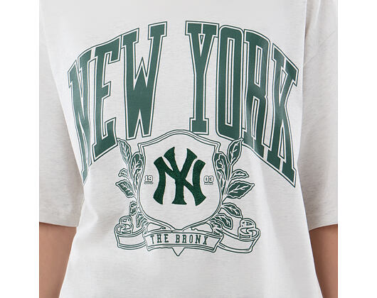 Tee New Era - MLB Arch Graphic Oversized Tee - NY Yankees - Heather Grey