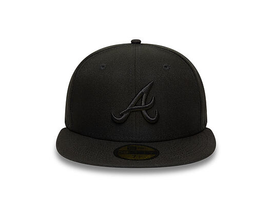Cap New Era - MLB Black on Black 59FIFTY - Atlanta Braves - Black
