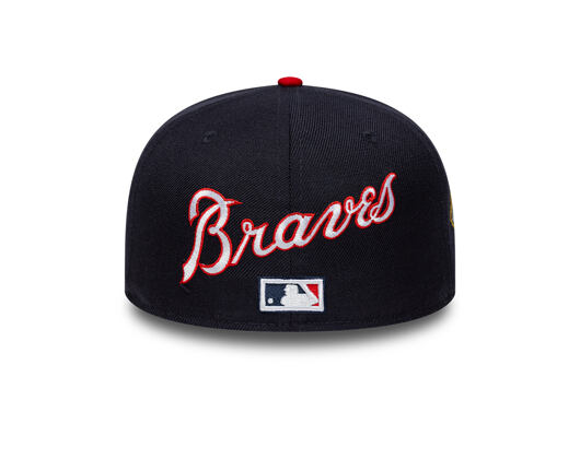Cap New Era - MLB IMAGE DROP Cooperstown Icon 59FIFTY - Atlanta Braves - Navy / Scarlet
