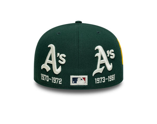 Cap New Era - MLB IMAGE DROP All-Over 59FIFTY Low Profile - Oakland Athletics - Green