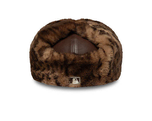 Cap New Era - MLB IMAGE DROP Leather Dog-Ear 59FIFTY - NY Yankees - Deep Auburn