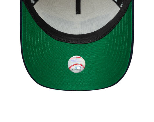 Cap New Era - MLB Wordmark Suede 9FORTY A-Frame - NY Yankees - Cream / Navy