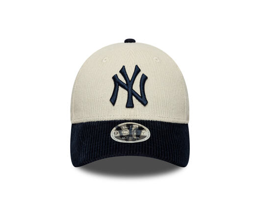 Kids Cap New Era - MLB Cord 9FORTY M-CROWN - NY Yankees - Cream / Navy