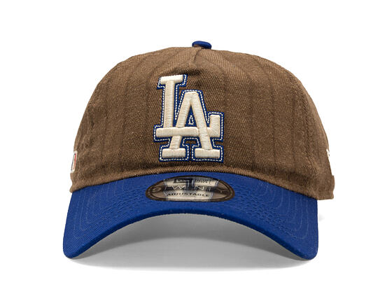 Cap New Era × Three Looms - Chestnut Pinstripe 9TWENTY A-Frame - LA Dodgers