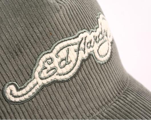 Cap Ed Hardy - Embroidery Applique Cord 5 Panel Trucker Cap - Sage