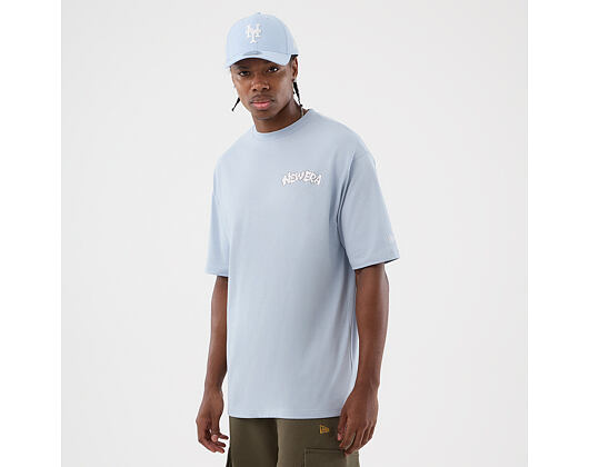 Tee New Era - Branded Block Party Graphic Oversized Tee - Sky Blue