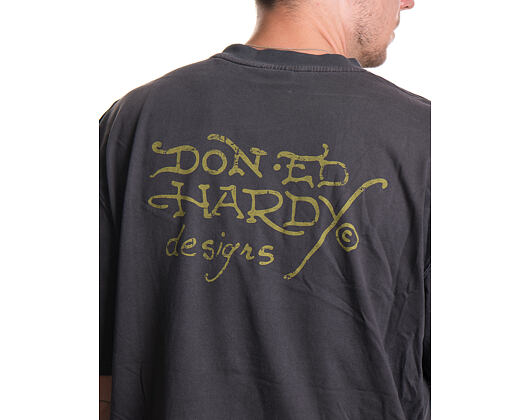 Tee Ed Hardy - Battle Of The Dragons Relaxed Tshirt - Charcoal