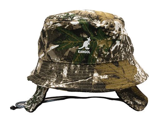 Bucket Hat Kangol - Interlock Earfap Bucket - Nature Camo