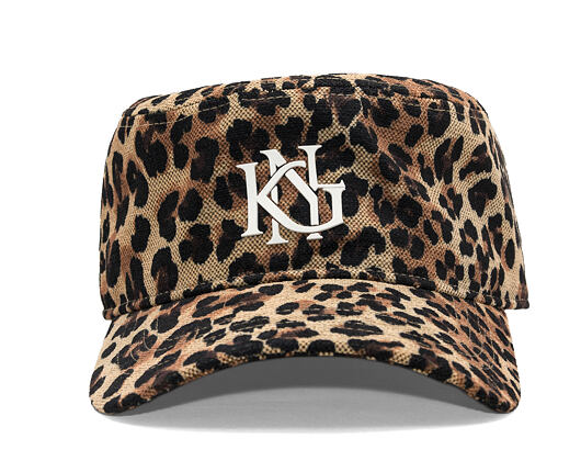 Bucket Hat Kangol - Interlock Pillbox Cap - Leopard Tan