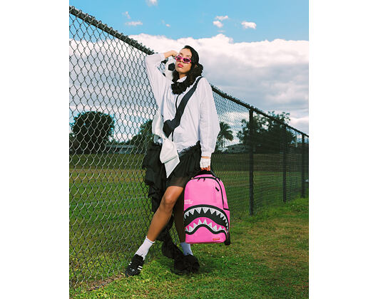 Backpack Sprayground - Shark Central Pink Embroidered Shark Backpack