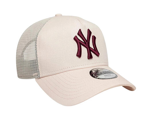 Kids Cap New Era - MLB League Essential 9FORTY A-Frame Trucker - NY Yankees - Blush Pink