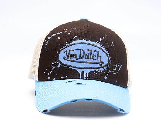 Cap Von Dutch - Baseball - Print & Embroidery - Black / Light Blue