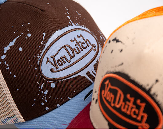 Cap Von Dutch - Baseball - Print & Embroidery - Black / Light Blue