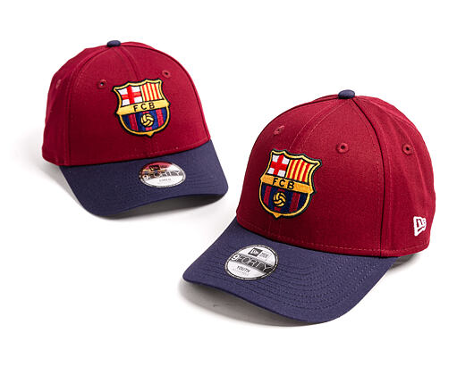 Kids Cap New Era - Contrast Stitch 9FORTY - Barcelona FC - Cardinal / Navy