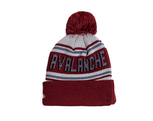 Beanie New Era - NHL Evergreen Wordmark Pom Medium Knit - Colorado Avalanche - Team Color