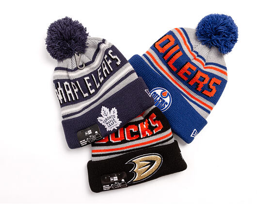 Beanie New Era - NHL Evergreen Wordmark Pom Medium Knit - Toronto Maple Leafs - Team Color