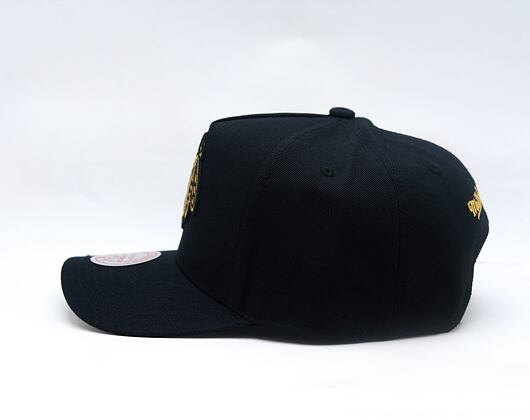 Cap Mitchell & Ness - NHL Black And Gold Pro Snapback - Chicago Blackhawks - Black