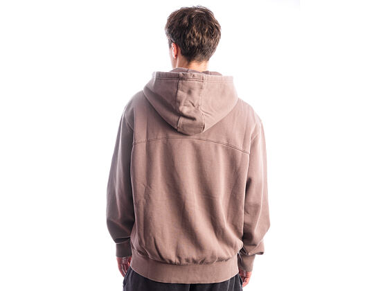Sweatshirt Champion - Washed Brown Hoodie Full Zip Sweatshirt