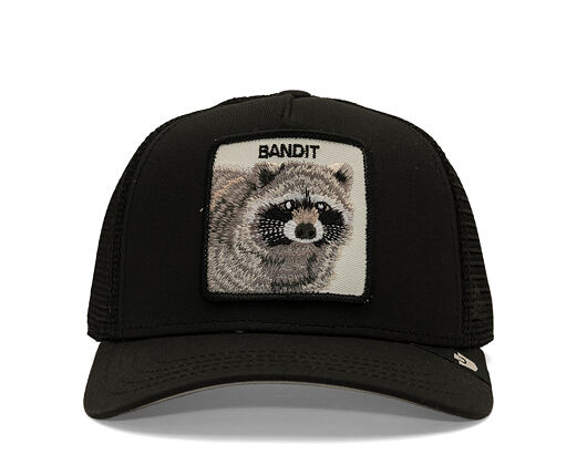 Kids Cap Goorin - Bandit (all Black) - Raccoon - Black