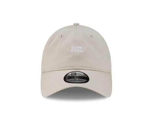 Cap New Era - Branded Slogan 9TWENTY - Stone / White